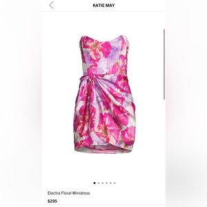 katie may electra floral mini dress
